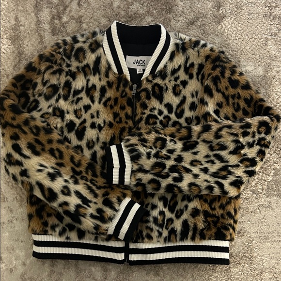 BB Dakota Leopard Ribbed Jacket - Picture 1 of 2